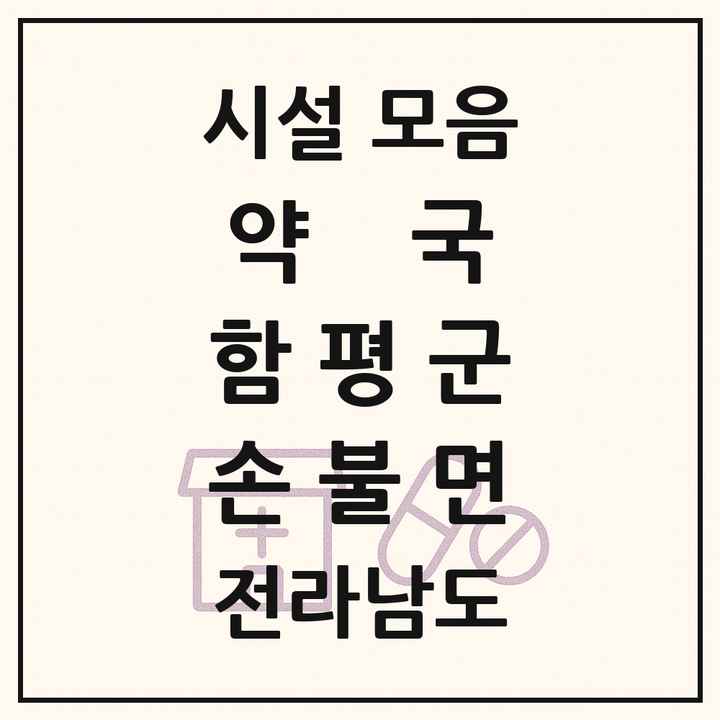 전라남도 함평군 손불면 약국 목록